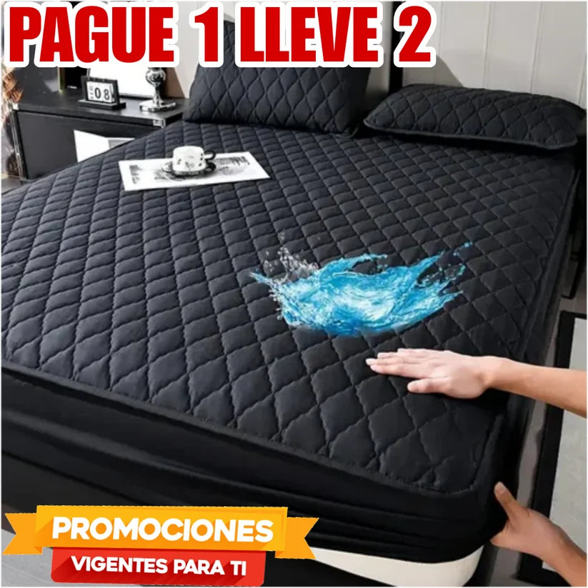 PROMOCION EN CUBRE COLCHON PAGUE 1 LLEVE 2 +4 fundas de Almohada